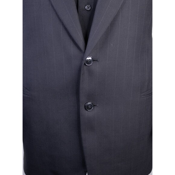 Mani Men's Striped 2 Button Sport Coat Jacket Blazer Wool Size 41R Casual Suits - Picture 4 of 16